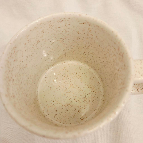 Starbucks White Brown Speckled Heart Mug 12oz. - Picture 2 of 6